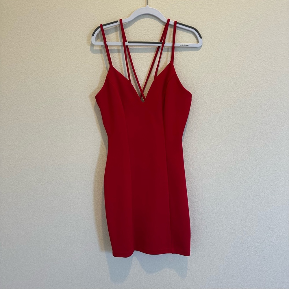Windsor Red Strappy Mini Dress